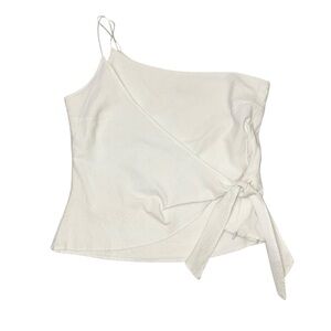 Samia cotton one shoulder top blouse size Large